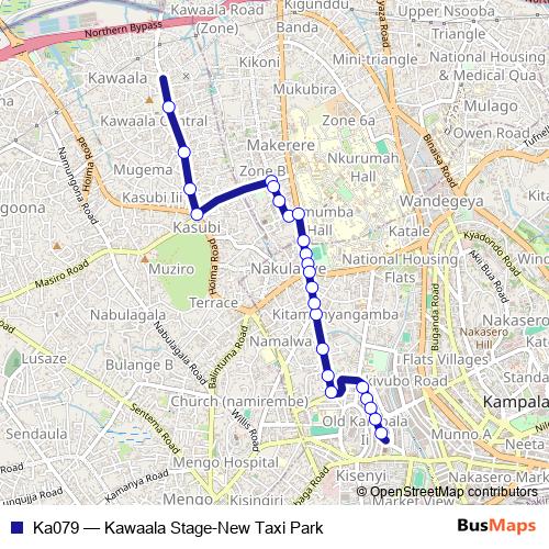 Ka079 bus Line Map