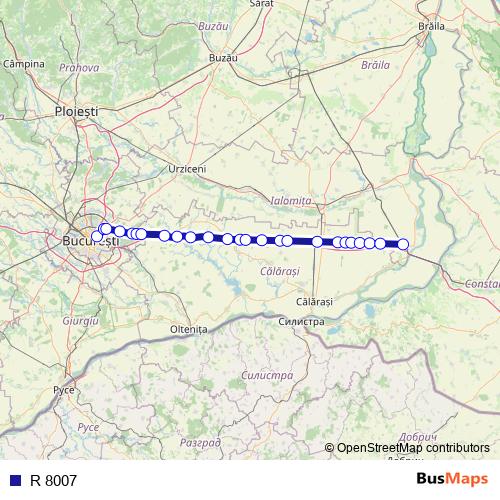 R 8007 rail Line Map