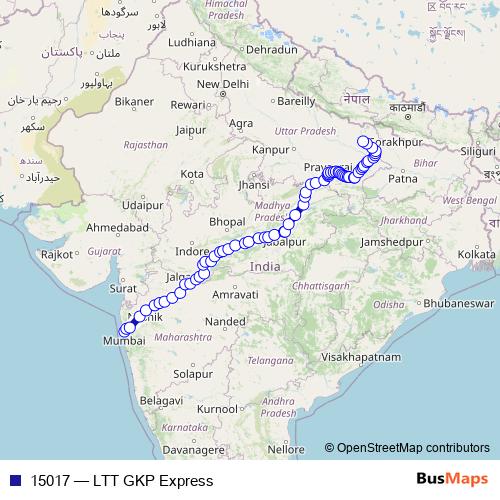 15017 rail Line Map