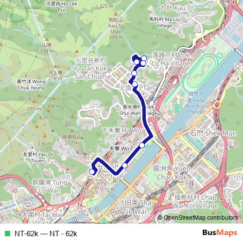 NT-62k bus Line Map