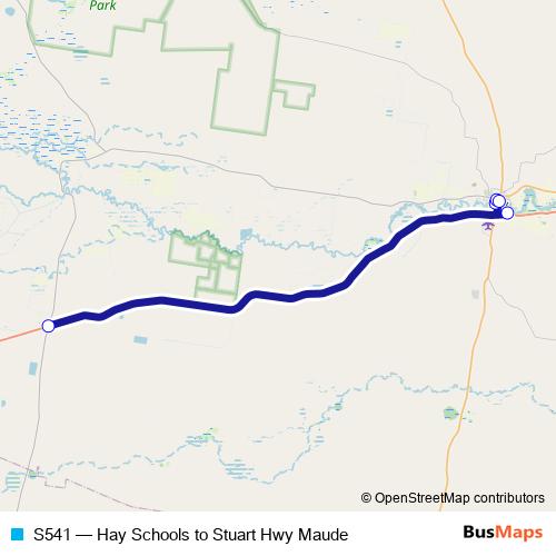 S541 bus Line Map