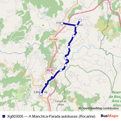 Xg603005 bus Line Map