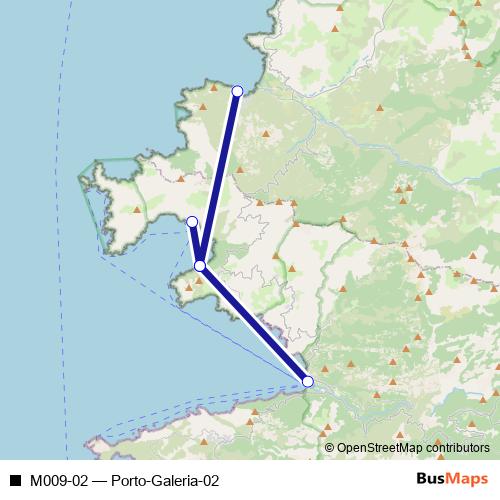 M009-02 ferry Line Map