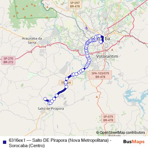 6316ex1 bus Line Map