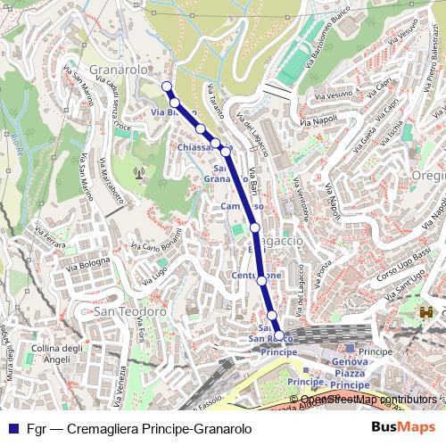Fgr funicular Line Map