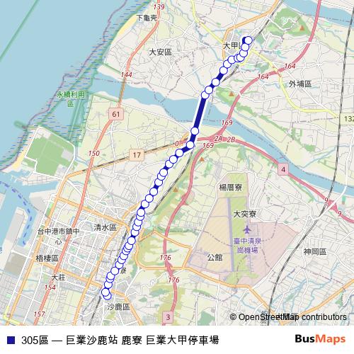 305區 bus Line Map