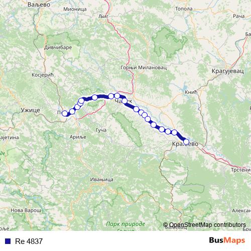 Re 4837 rail Line Map