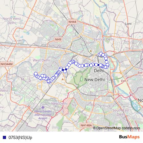 0753(NS)Up bus Line Map