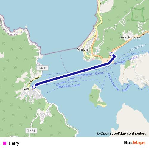 Ferry ferry Line Map