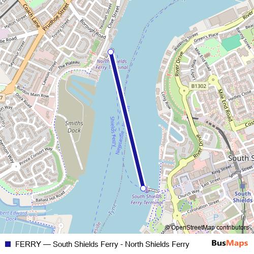 FERRY ferry Line Map
