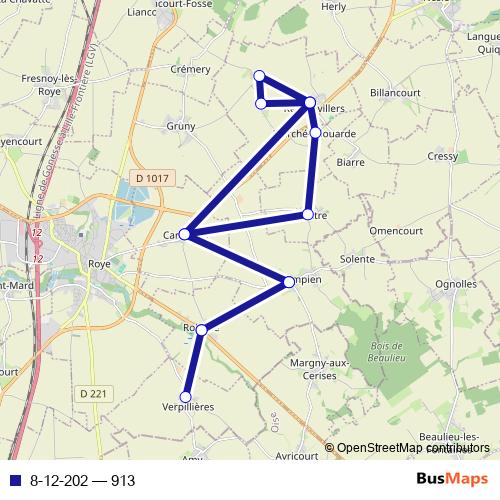 8-12-202 bus Line Map