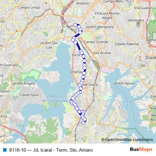 6118-10 bus Line Map