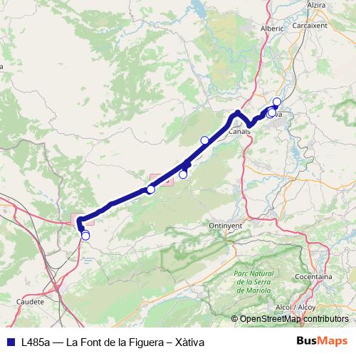 L485a bus Line Map