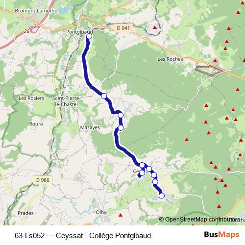 63-Ls052 bus Line Map