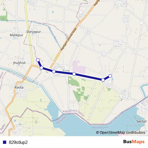 829stlup2 bus Line Map