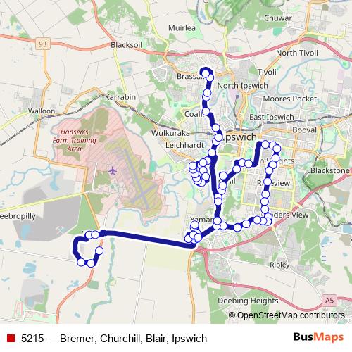 5215 bus Line Map