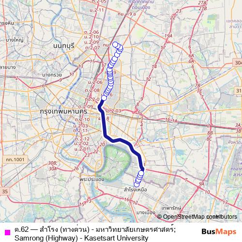 ต.62 bus Line Map
