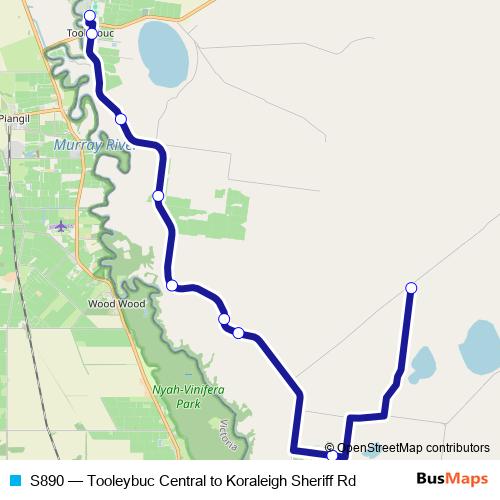 S890 bus Line Map