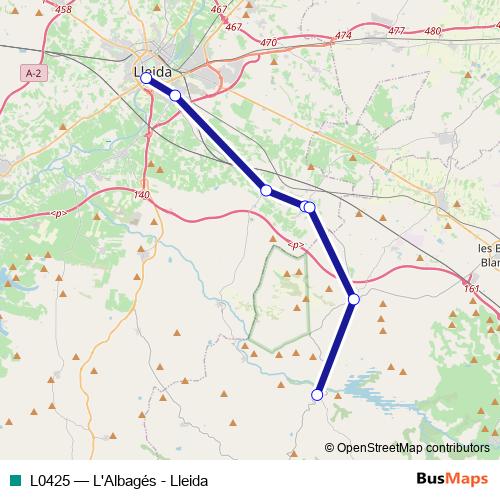L0425 bus Line Map