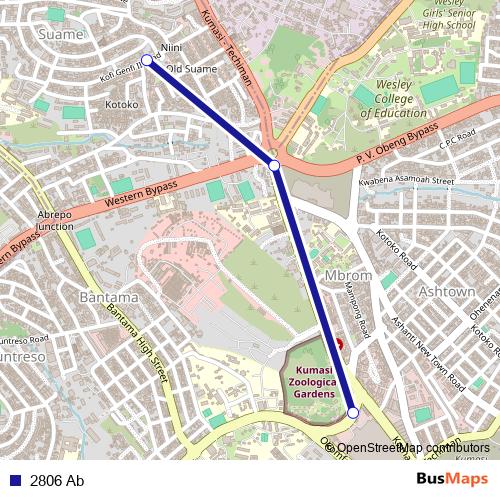 2806 Ab bus Line Map