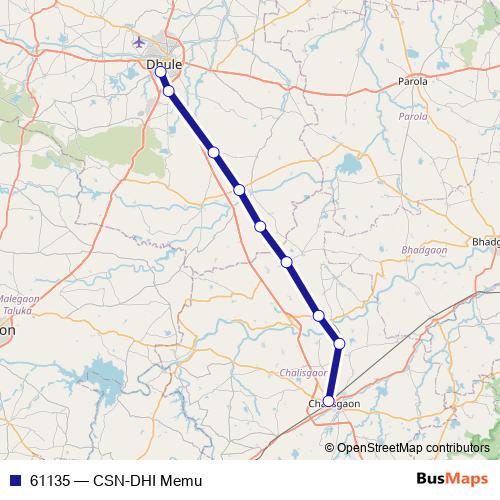 61135 rail Line Map
