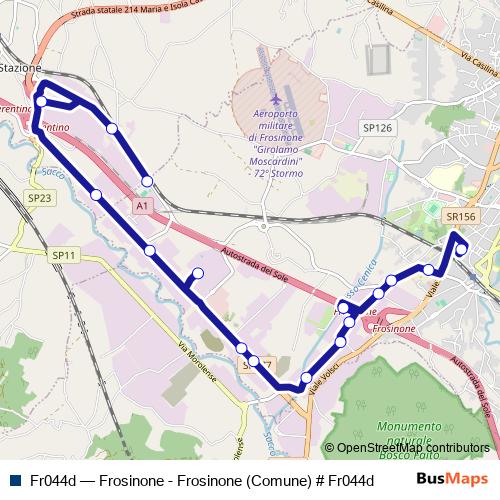 Fr044d bus Line Map