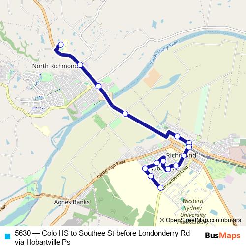 5630 bus Line Map