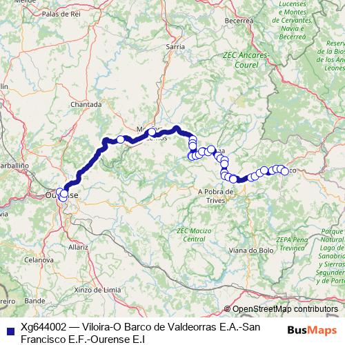 Xg644002 bus Line Map