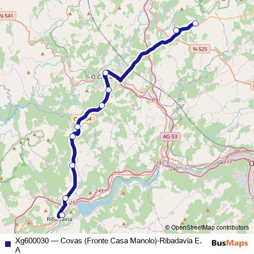 Xg600030 bus Line Map