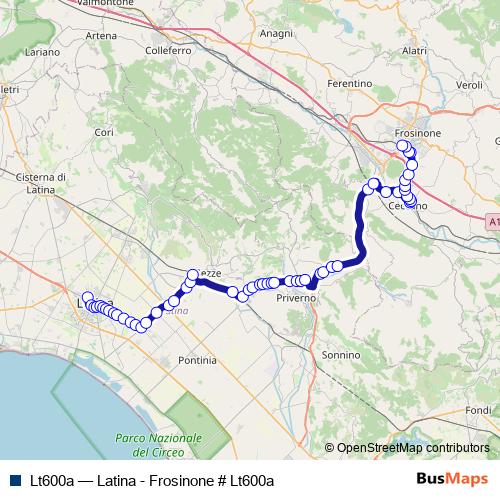 Lt600a bus Line Map