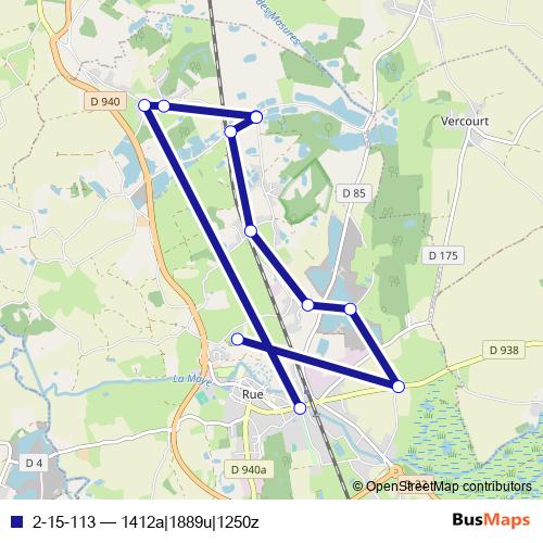 2-15-113 bus Line Map