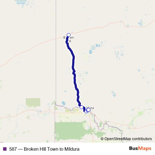 587 bus Line Map