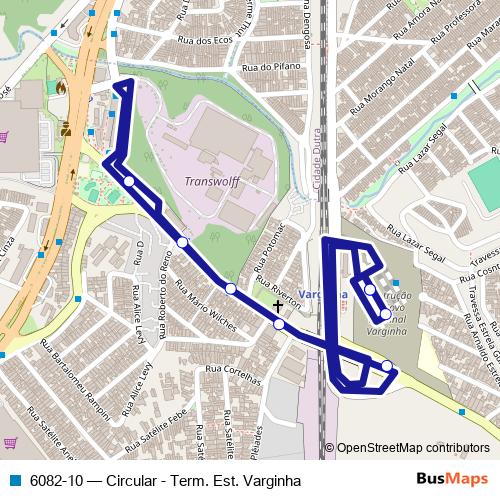 6082-10 bus Line Map