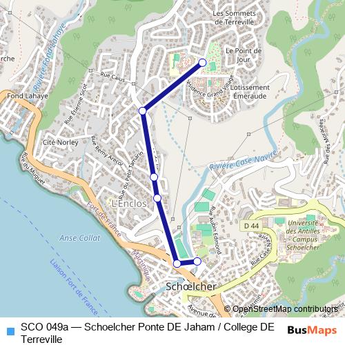 SCO 049a bus Line Map