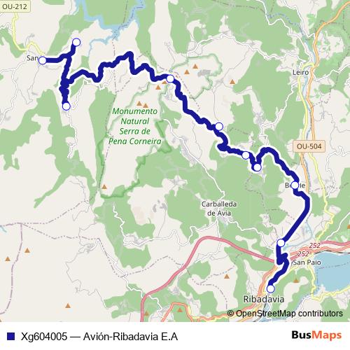 Xg604005 bus Line Map