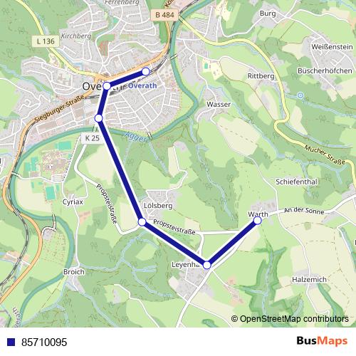 85710095 bus Line Map