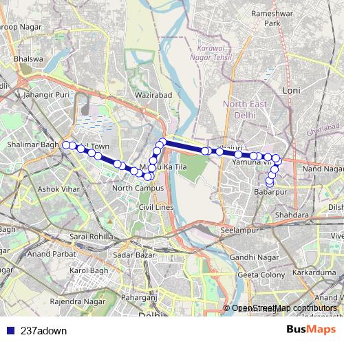 237adown bus Line Map
