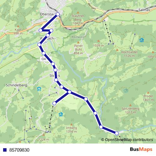 85709830 bus Line Map