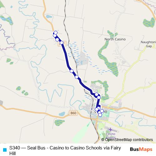 S340 bus Line Map