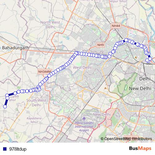 978ltdup bus Line Map