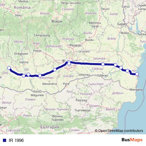 IR 1996 rail Line Map