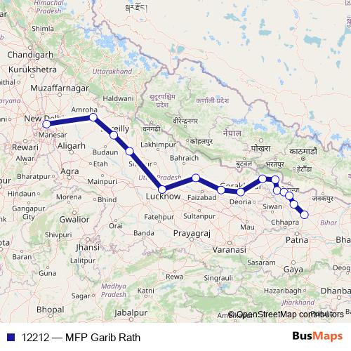 12212 rail Line Map