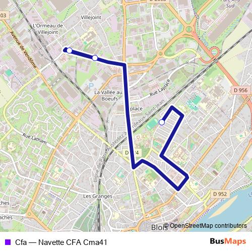 Cfa bus Line Map