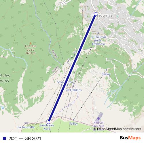 2021 cable-car Line Map