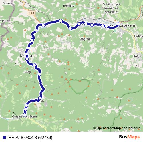 PR A18 0304 8 (62736) bus Line Map