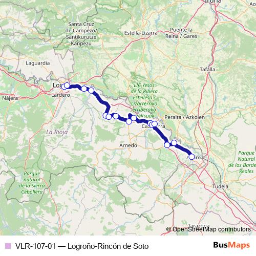 VLR-107-01 bus Line Map