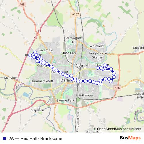 2A bus Line Map