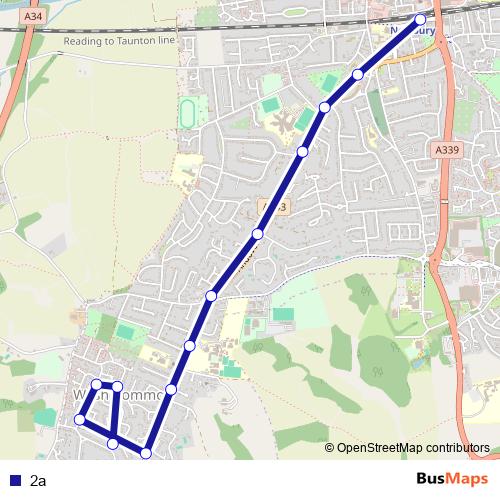 2a bus Line Map