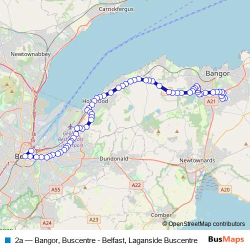 2a bus Line Map