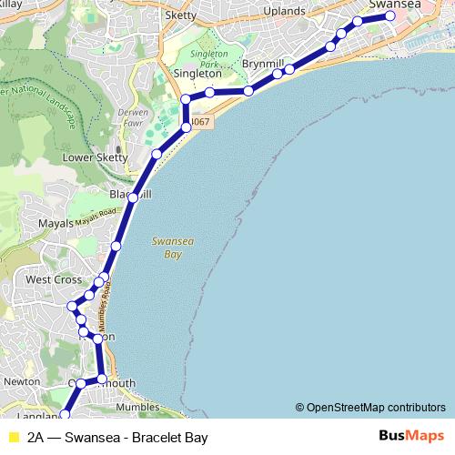 2A bus Line Map